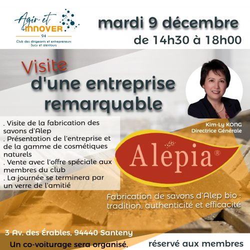 Visite d'entreprise | Alépia